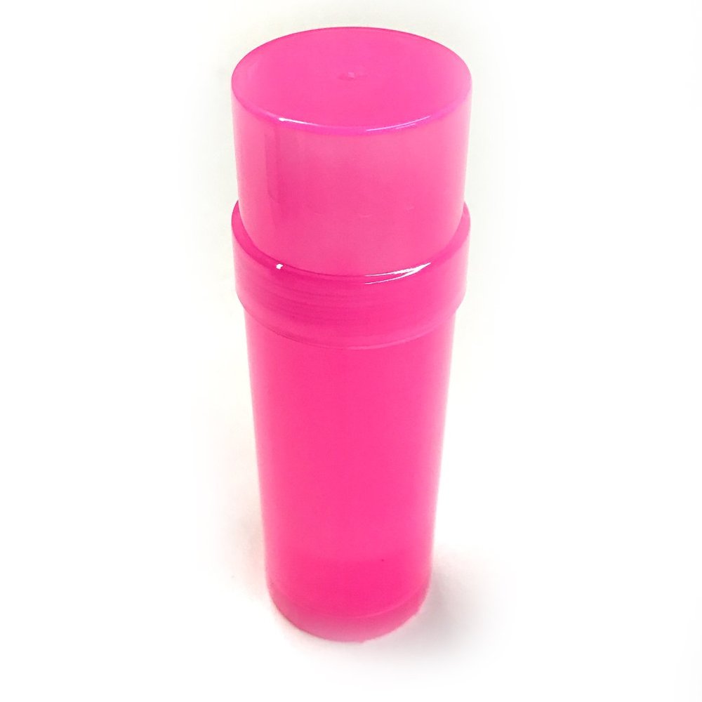 12 - Empty Deodorant Container - Pink Top Fill Cylinder - Twist Up 2oz Tube